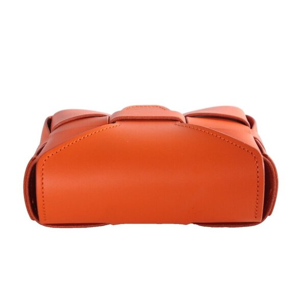 Manuel-Dreesmann Women’s Small Orange Saka Woven Leather Bag Crossbody $676 USD - Picture 7 of 10